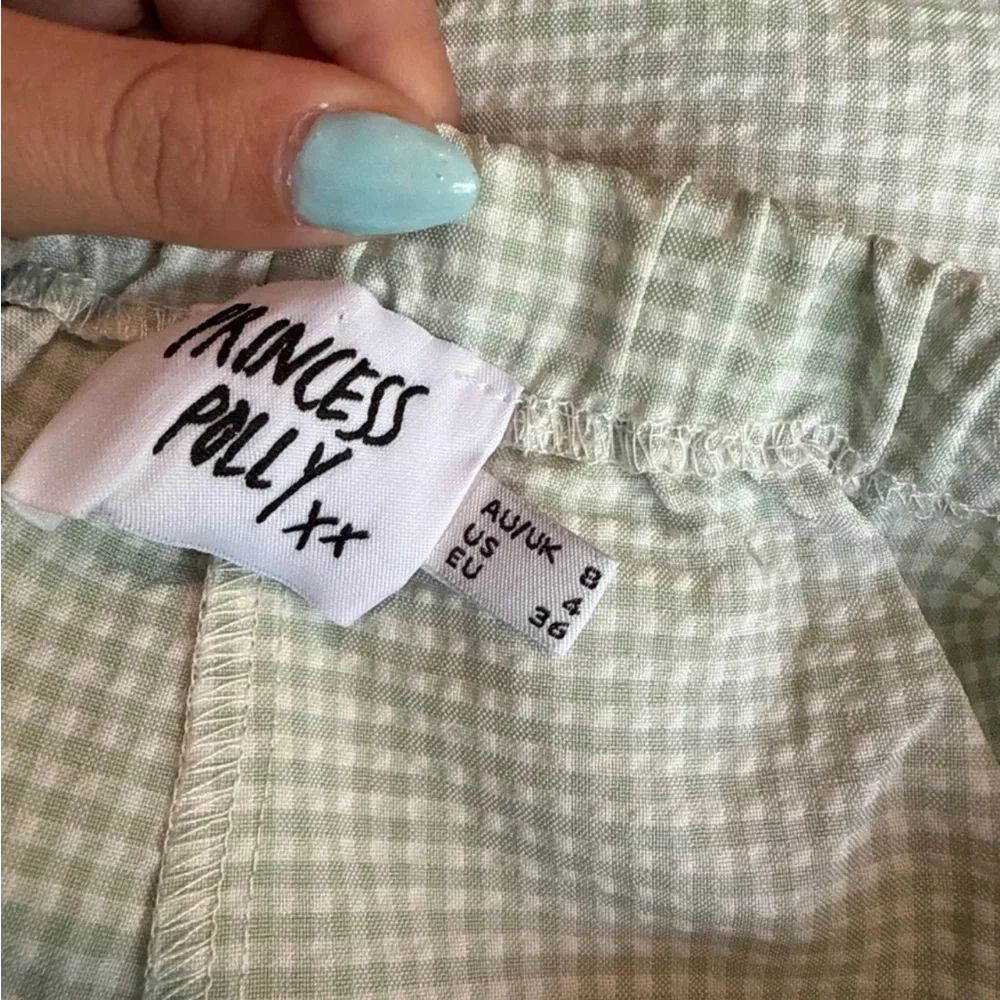 Princess Polly Tidelands Set Two-Piece Gingham Green - Picture 6 of 6